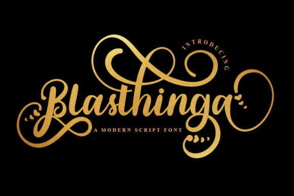 Blasthinga: A Bold and Stylish Handwritten Font for Crafters