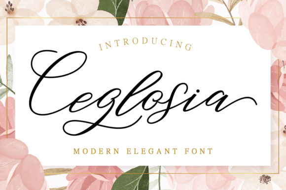 Bring Elegance to Your Creations with Ceglosia Font