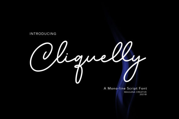 Bring Elegance to Your Handmade Creations with Cliquelly Font