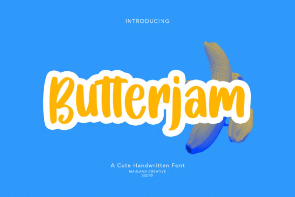 Butterjam: A Fun and Friendly Handwritten Font