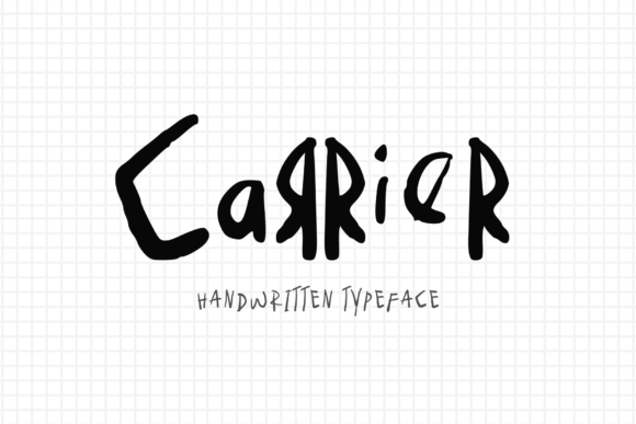 Carrier: A Quirky Handwritten Font for Creative Branding