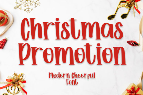 Christmas Promotion: A Festive Font for Creative Campaigns