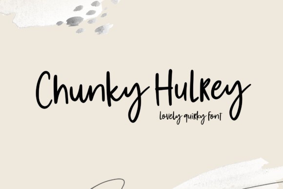 Chunky Hulrey: A Bold and Playful Script Font
