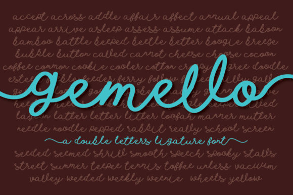 Enhance Your Brand with Gemello: A Premium Script Font