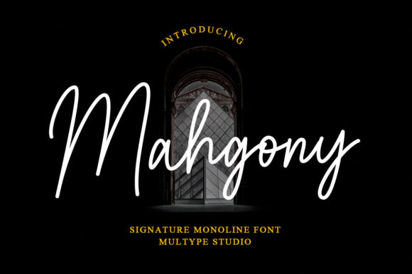 Enhance Your Brand with Mahgony: A Stylish Script Font