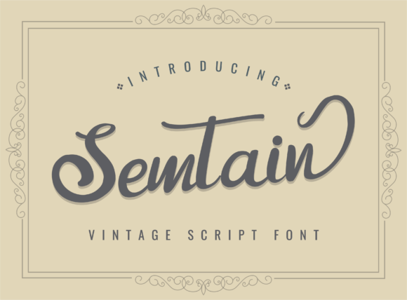 Enhance Your Brand with Semtain: A Stylish Script Font