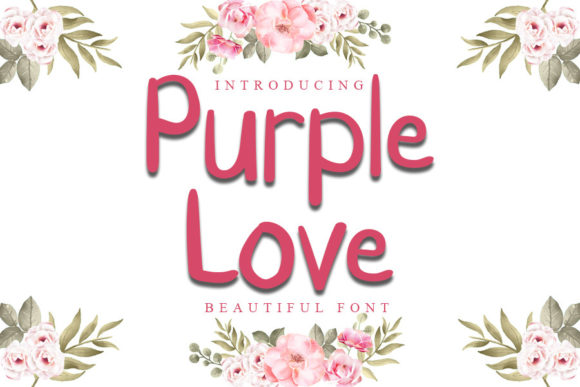 Enhance Your Brand with the Charming Purple Love Font