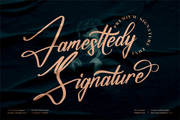 Enhance Your Campaign with Jamesttedy Signature Font