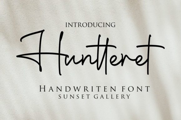 Enhance Your Campaigns with Huntteret, the Elegant Script Font