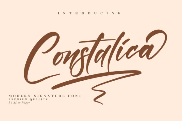 Exploring Constalica: A Luxurious Handwritten Font for Branding