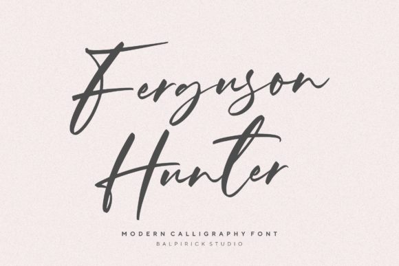 Ferguson Hunter: A Charming Script Font for Engaging Visuals