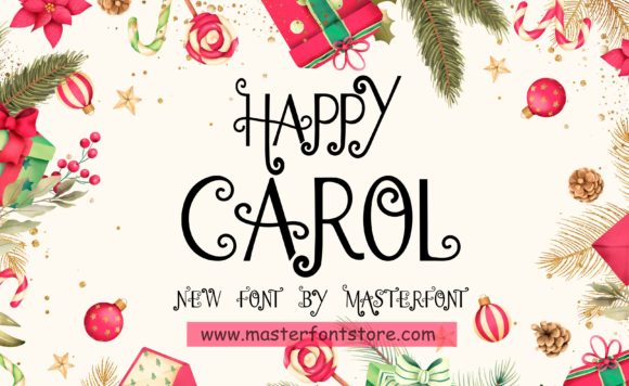 Happy Carol: A Charming Script Font for Crafters
