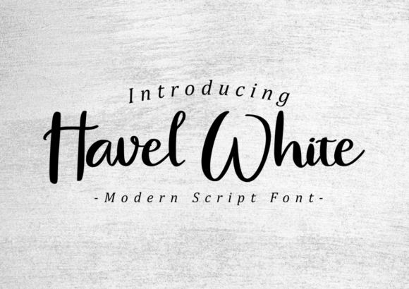Havel White: A Refined Script Font for Elegant Branding