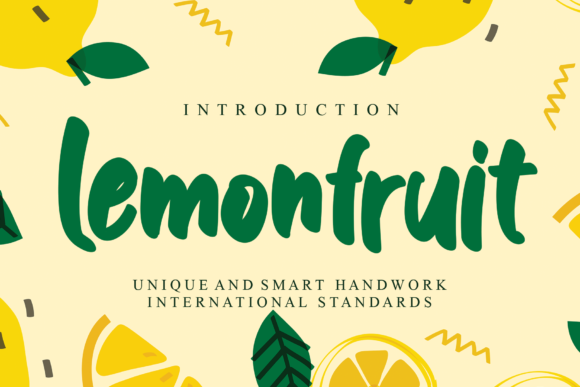 Lemonfruit: A Handwritten Font for Creative Web Design