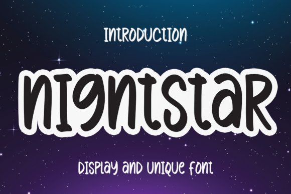 Nightstar: A Sweet and Friendly Handwritten Font