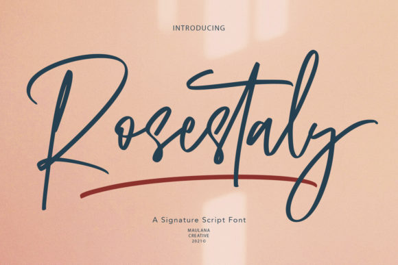 Rosestaly: A Versatile Script Font for Editorial Elegance