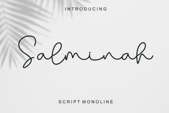 Salminah: A Script Font with Elegance and Charm