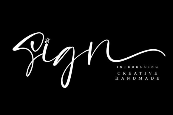 Sign: A Handwritten Script Font for Modern Web Design