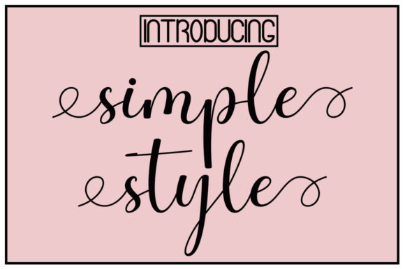 Simple Style: A Charming Handwritten Font for Makers