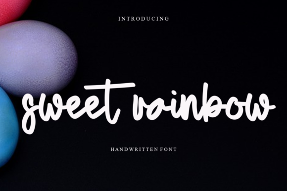 Sweet Rainbow: A Handwritten Font for Eye-Catching Visuals
