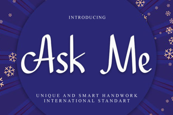 Transform Your Brand with Ask Me: A Premium Handwritten Font