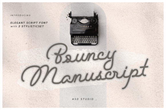 Transform Your Brand with Bouncy Manuscript Font