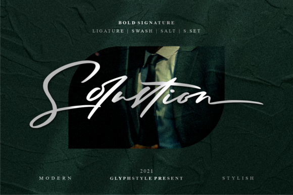 Transform Your Brand with Solustion: A Stylish Script Font