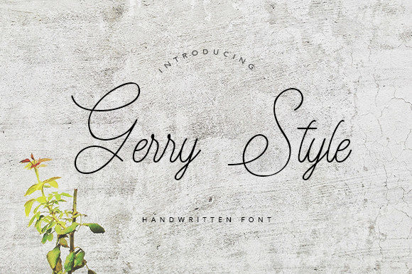 Transform Your Brand with the Elegant Gerry Style Font